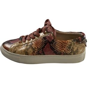 J/Slides Lacee pink snake skin sneaker size 7